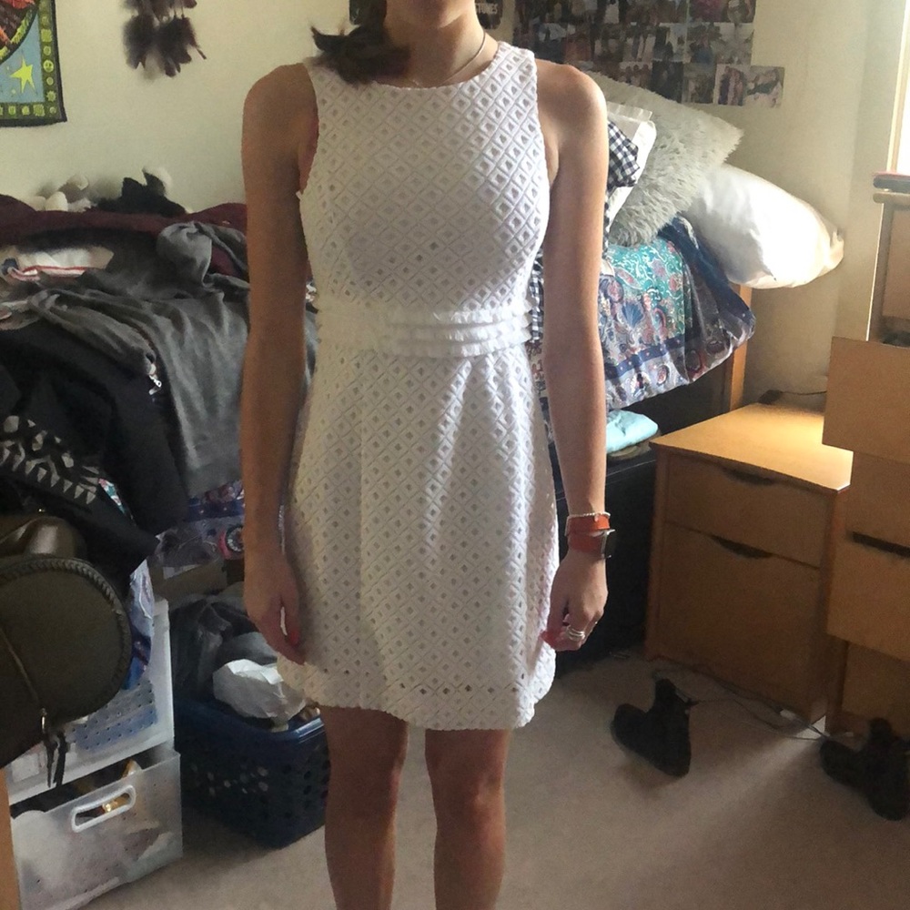 white dress